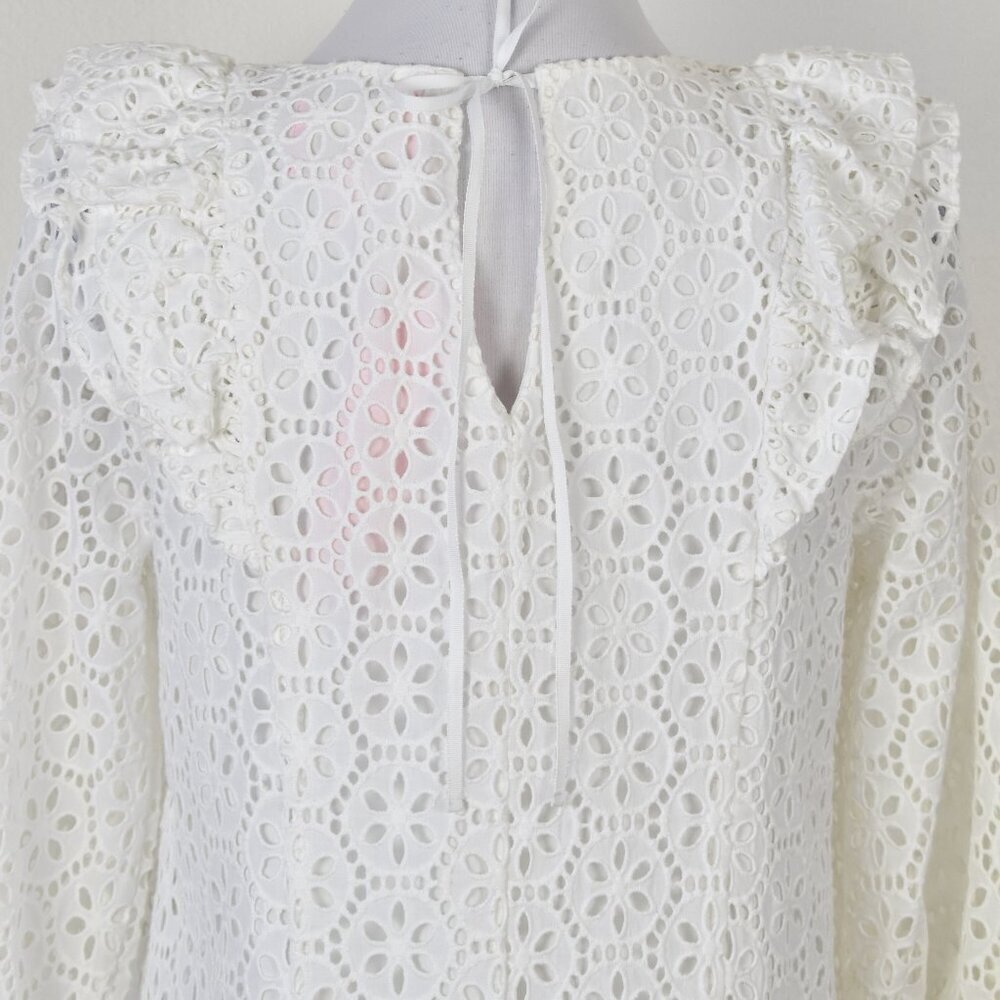 Lilly Pulitzer Primm Sand Dollar Eyelet Shift Dress White NEW - M - Picture 10 of 13